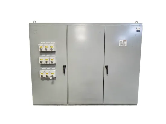 Picture of Allen Bradley PLC cabinet 112"L x 21.5"D x 86"H